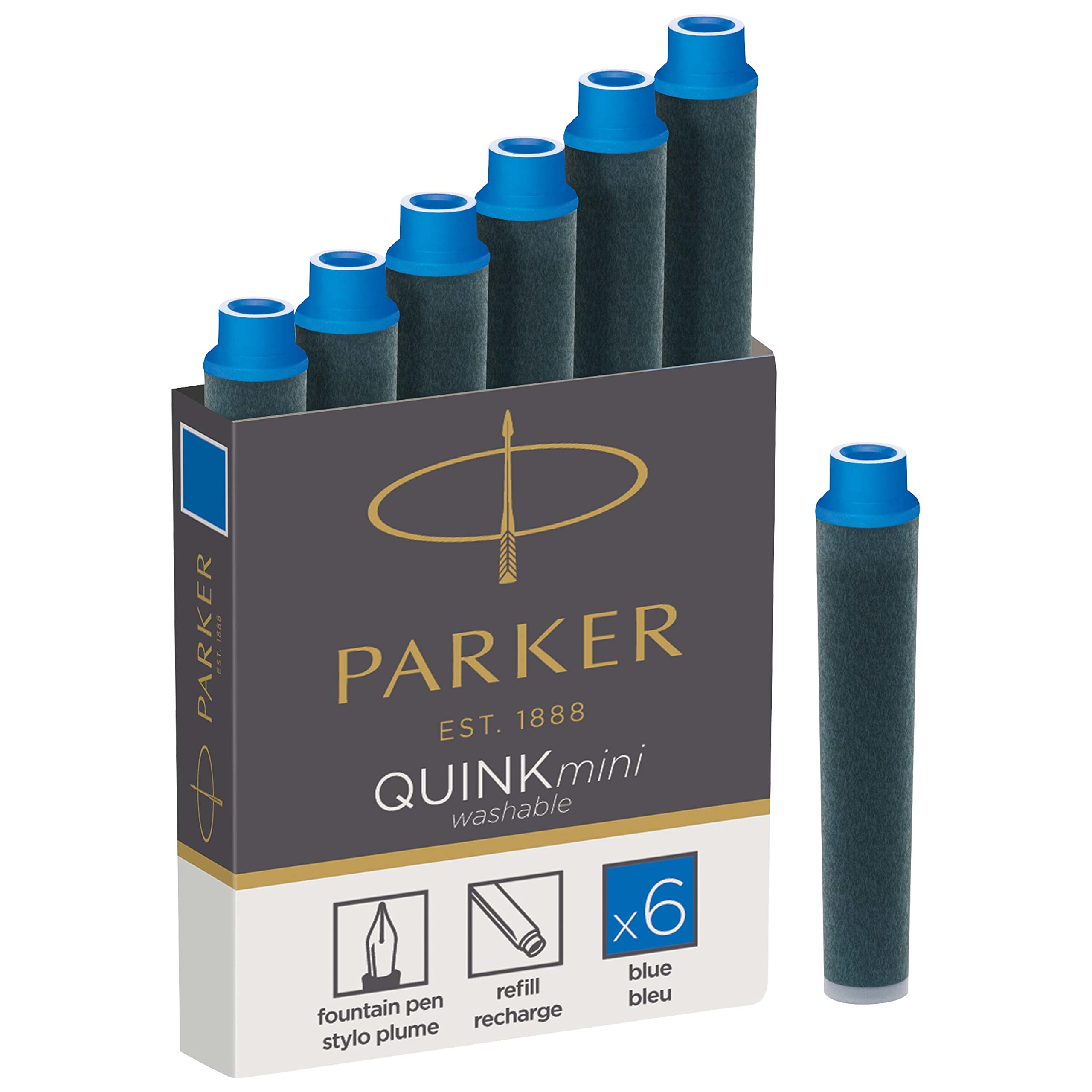 Amazon | Parker パーカー カートリッジインク クインク ミニ 6本入り